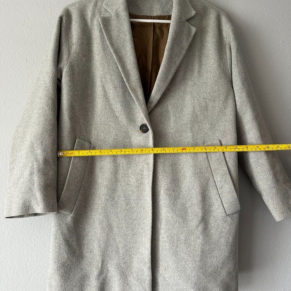 Marvin Browne Spitalfields Women’s Wool Coat Made in England Size S Gray - Picture 7 of 11